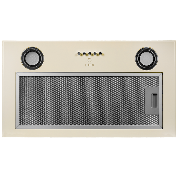 Полновстраиваемая вытяжка LEX GS BLOC P 600 (Античный белый)