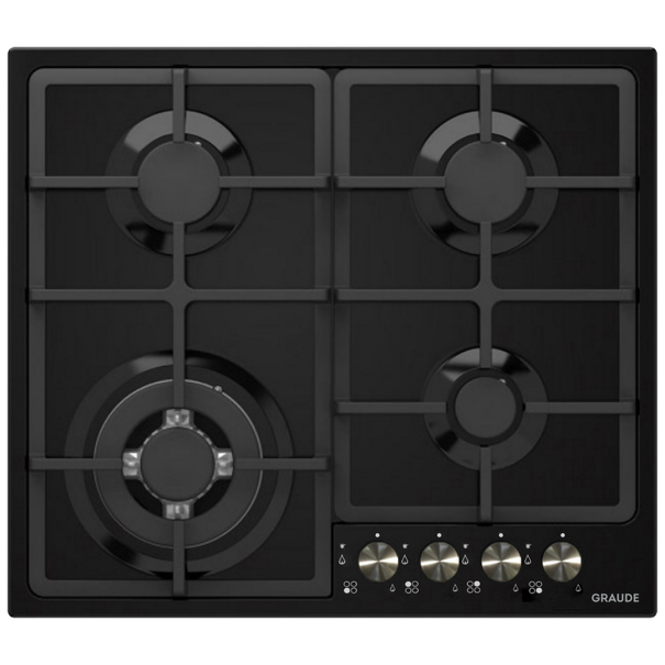 Газовая варочная панель GRAUDE GS 60.2 M (Черный)