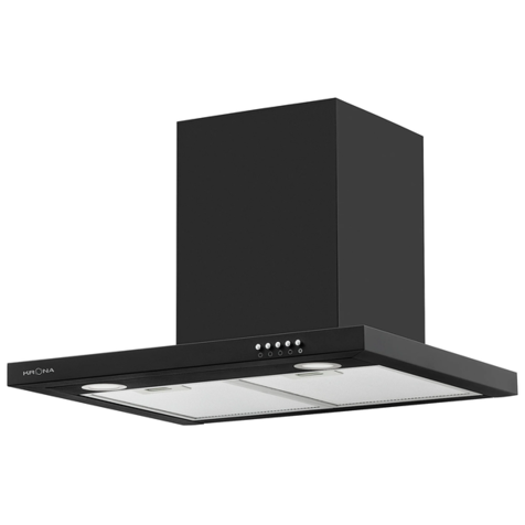 Т-образная вытяжка Krona JOANNA 600 PB (Черный)
