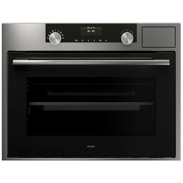 Компактный духовой шкаф с паром Asko OCS8464 (Нержавеющая сталь)