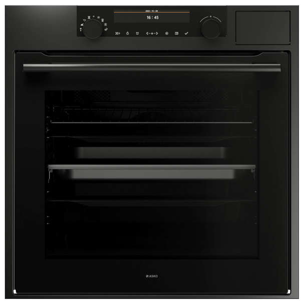 Электрический духовой шкаф с паром Asko OCS8687 (Антрацит)