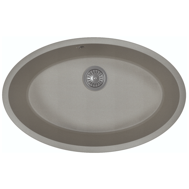 Кухонная мойка Florentina ВЕГА ОВАЛ (Серый шелк)