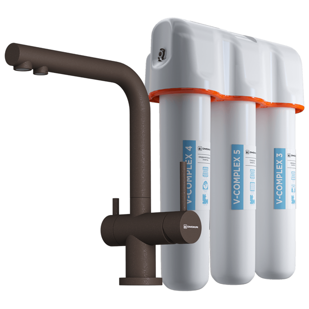 Смеситель для кухни OMOIKIRI Pure Drop Lite + Nagano-P (Espresso)