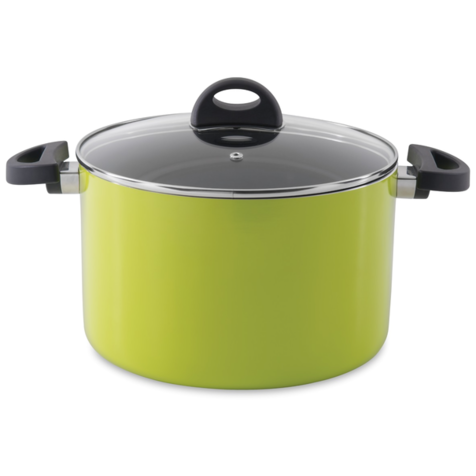 Кастрюля с крышкой 24см 6.6л BergHOFF Eclipse (Лайм)