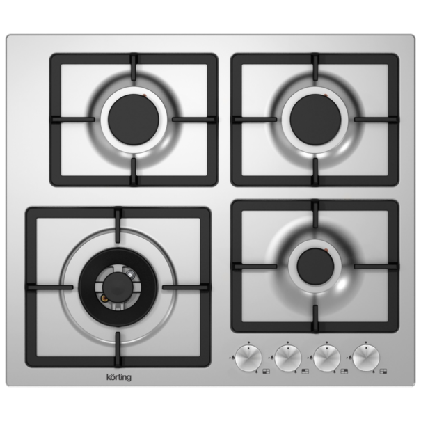 Газовая варочная панель Korting HG 697 CT (Нержавеющая сталь)