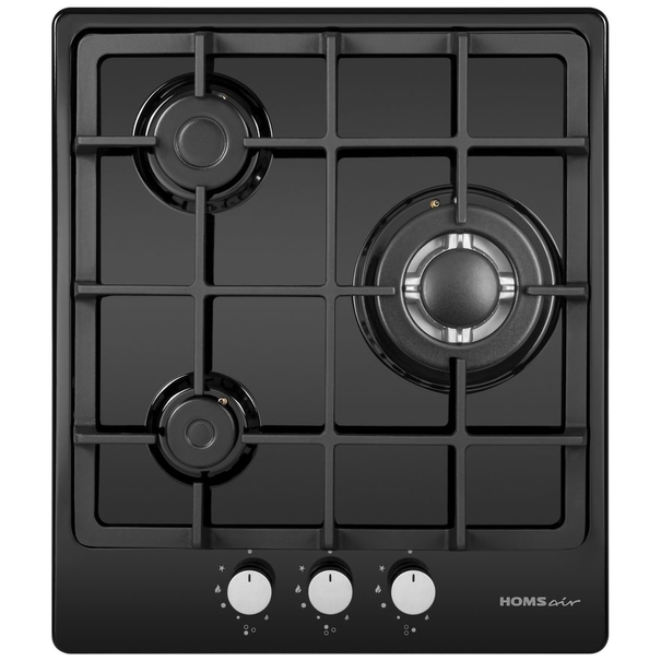 Газовая варочная панель HOMSair HGE433TGC (Черный)