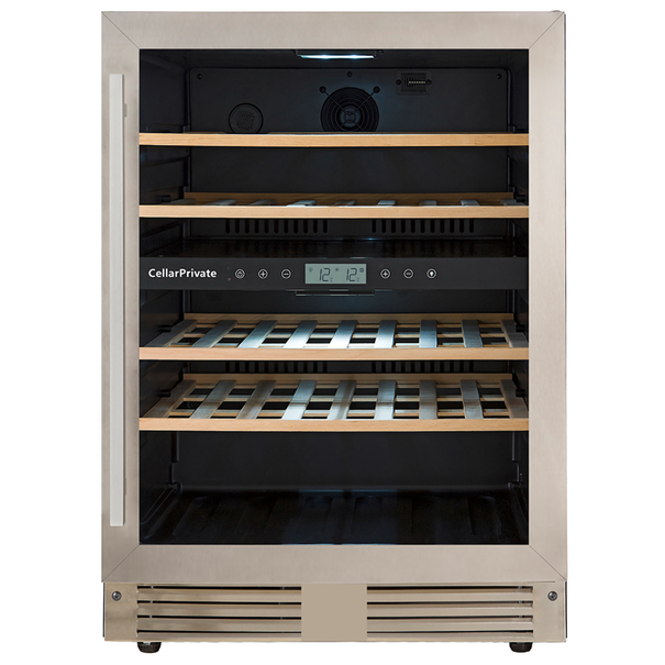 Встраиваемый винный шкаф Cellar Private CP043-2T (Нержавеющая сталь)