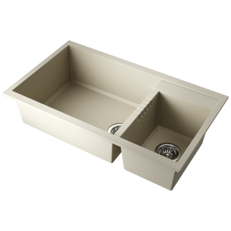 Кухонная мойка OMOIKIRI Tedori 86-2-LB (Ваниль)