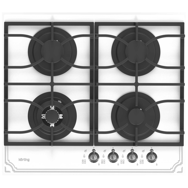 Газовая варочная панель Korting HGG 6911 CTR (Белый)