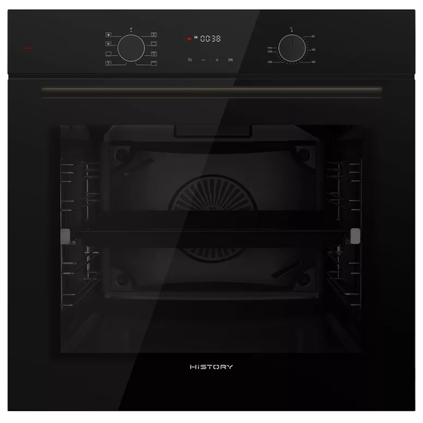 Электрический духовой шкаф HiSTORY OE728B.F (Черный)