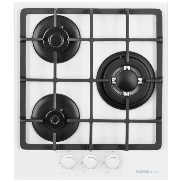 Газовая варочная панель HOMSair HGG433TGC (Белый)
