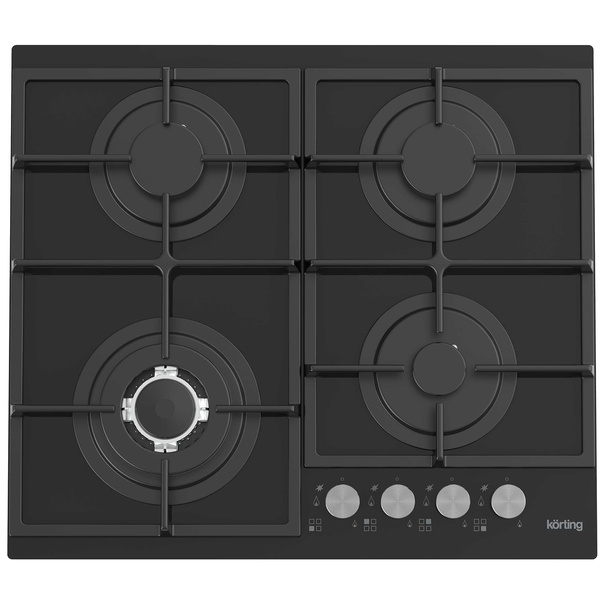 Газовая варочная панель Korting HGG 6734 CT (Черный)