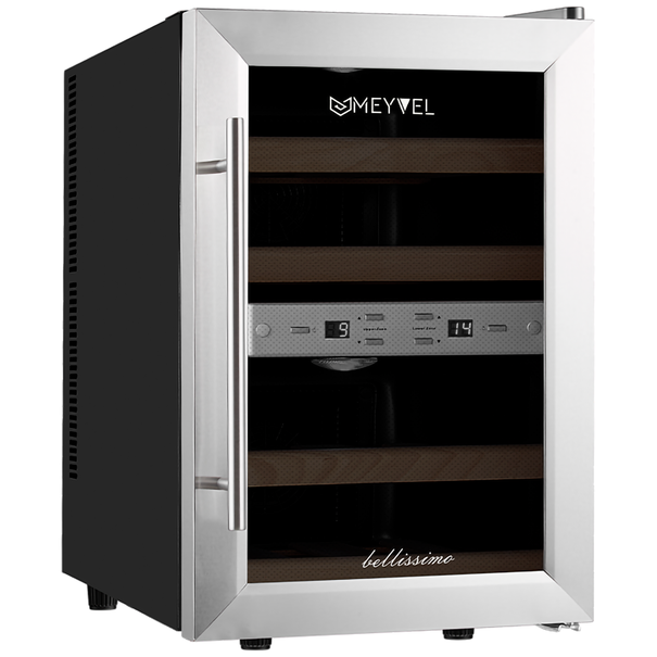 Винный шкаф Meyvel MV12-SF2 (easy) (Нержавеющая сталь)