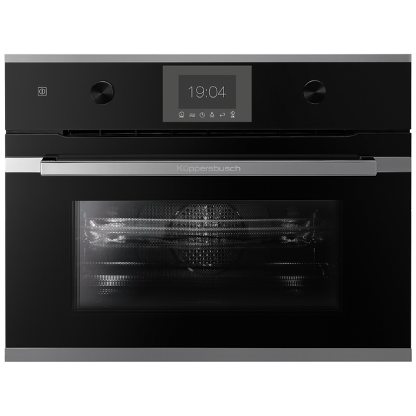 Компактный духовой шкаф с свч Kuppersbusch CBM 6350.0 S (Silver Chrome)