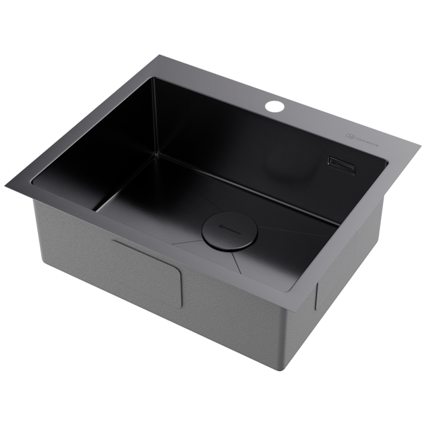 Кухонная мойка OMOIKIRI Akisame 59 (Вороненая сталь)