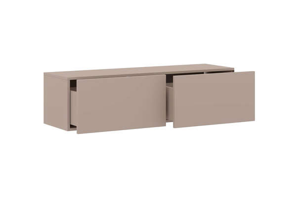 Навесная тумба Дольче с выдвижными ящиками Кашемир серый