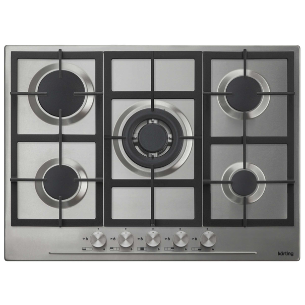Газовая варочная панель Korting HG 765 CT (Нержавеющая сталь)