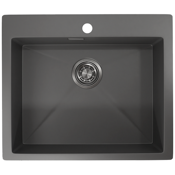 Кухонная мойка GRANULA 5951 (Графит матовый)
