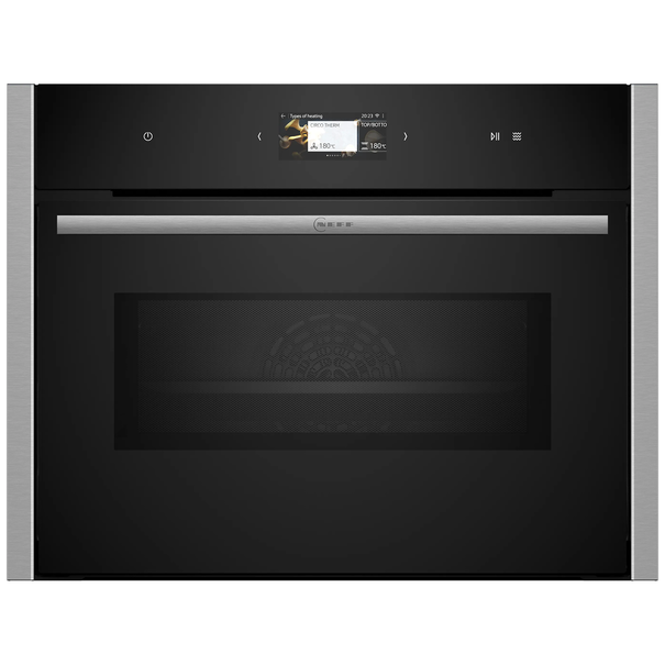 Компактный духовой шкаф с свч NEFF C24MS31N0 (Черный / Нержавеющая сталь)