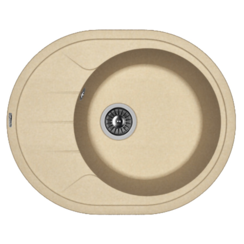 Кухонная мойка Florentina РОДОС 620 (Бежевый)
