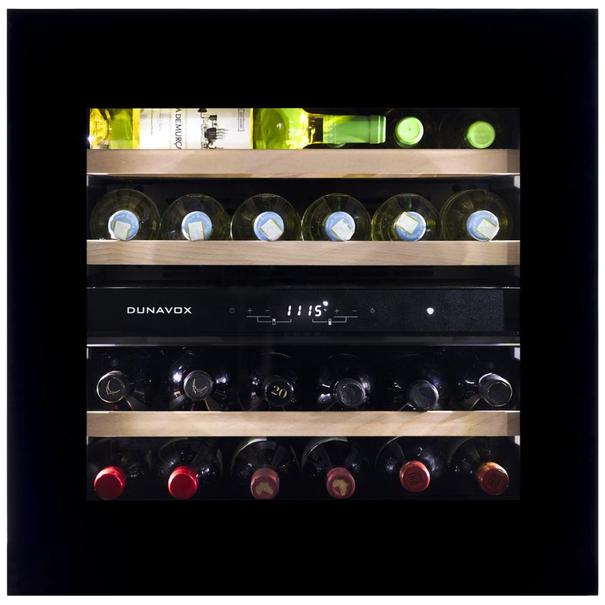 Встраиваемый винный шкаф Dunavox DAVG-25.63DB.TO (Черный)