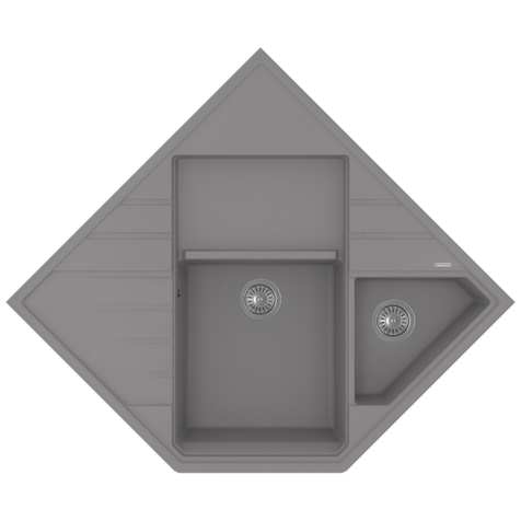 Кухонная мойка Florentina БОМБЕЙ (Серый шелк)