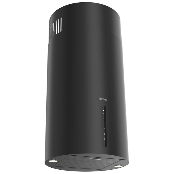 Островная цилиндрическая вытяжка Korting KHA 39970 Cylinder (Черный)