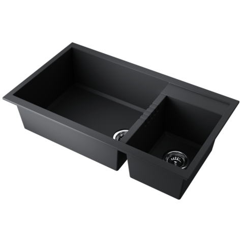 Кухонная мойка OMOIKIRI Tedori 86-2-LB (Черный)