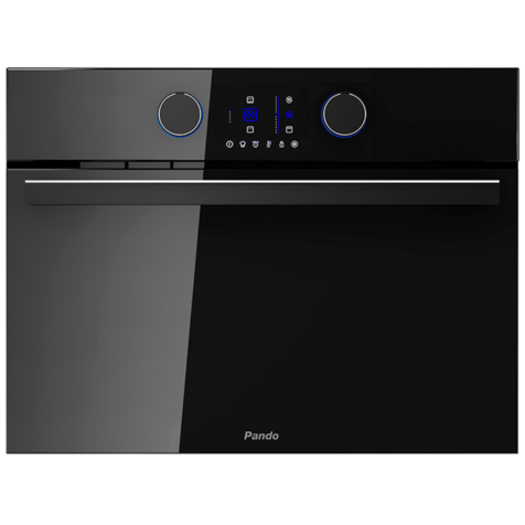 Компактный духовой шкаф с паром Pando PHTV-942 (Черный)