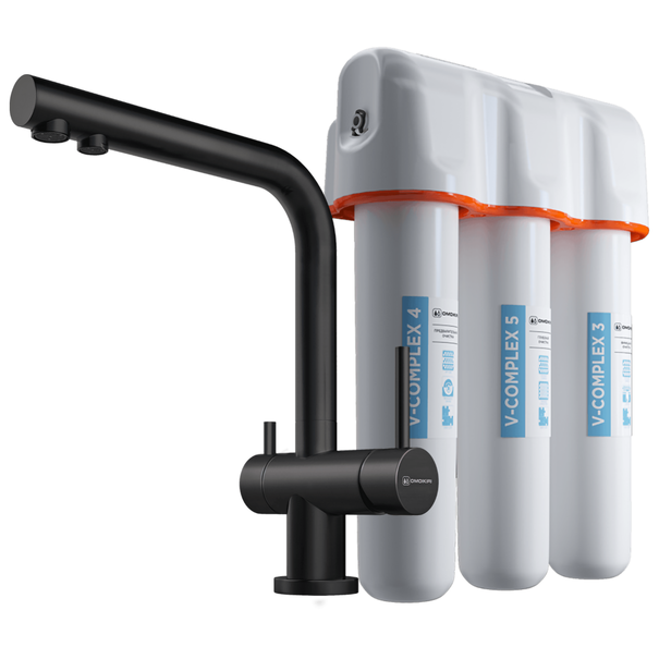 Смеситель для кухни OMOIKIRI Pure Drop Lite + Nagano (Графит)