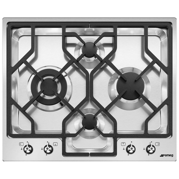 Газовая варочная панель Smeg PGF64-4 (Нержавеющая сталь)