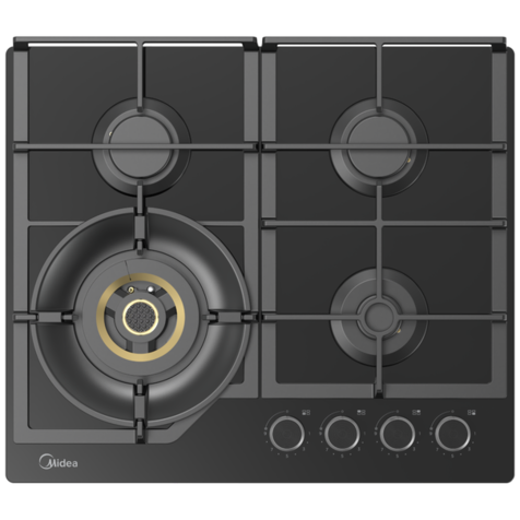 Газовая варочная панель Midea MG697VG (Черный)