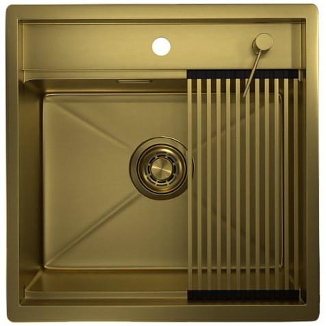 Кухонная мойка GRANULA KS-5051 (Золото сатин)