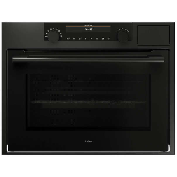 Компактный духовой шкаф с свч и паром Asko OCSM8487 (Антрацит)