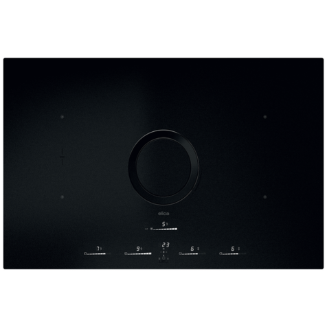 Индукционная варочная панель с вытяжкой Elica NIKOLATESLA SWITCH GLOW RAW BR/A/83 (Черный матовый)