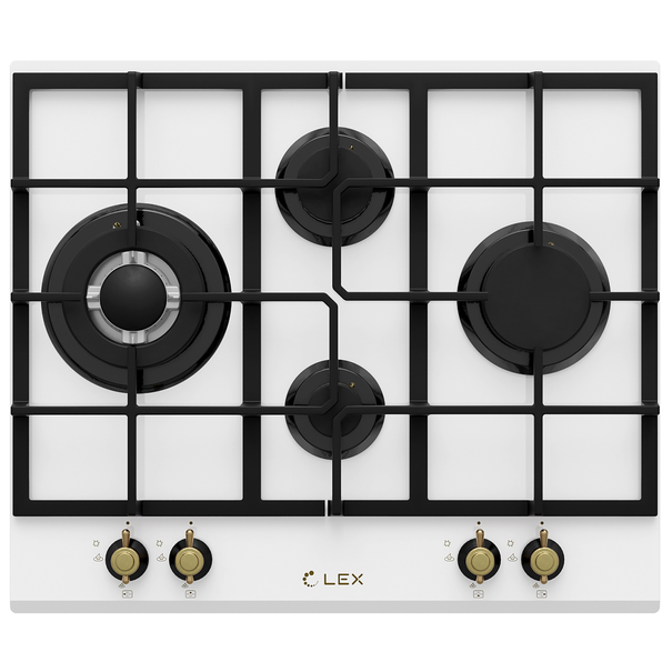 Газовая варочная панель LEX GVG 643C (Белый)