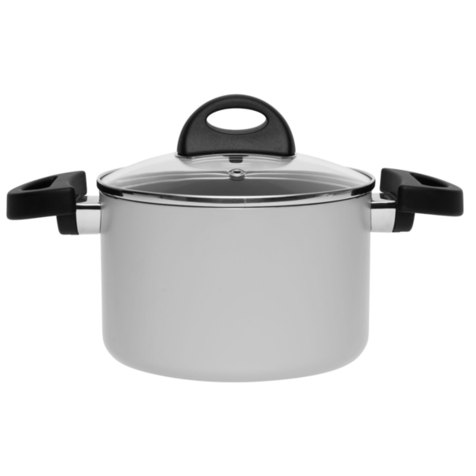 Кастрюля с крышкой 16см 2.1 л BergHOFF Eclipse 3700170 (Серый)