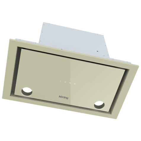 Полновстраиваемая вытяжка Korting KHI 6777 G (Слоновая кость)