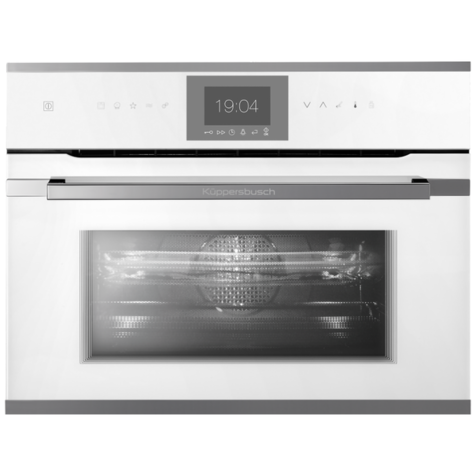 Компактный духовой шкаф с свч Kuppersbusch CBM 6550.0 W (Silver Chrome)