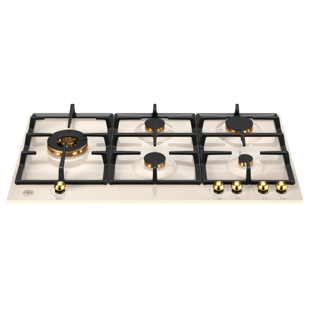 Газовая варочная панель Bertazzoni P905LHER (Слоновая кость / Золото)