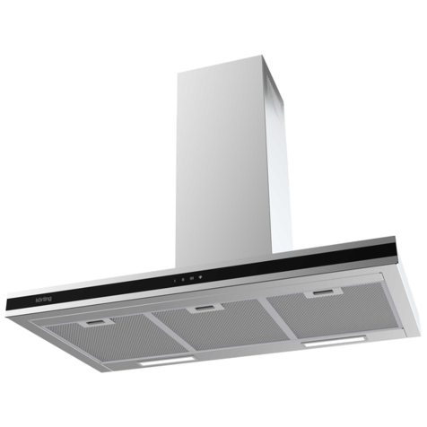 Т-образная вытяжка Korting KHC 9737 (Нержавеющая сталь)