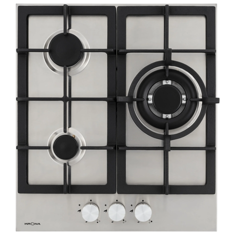 Газовая варочная панель Krona TORDO 45 (Нержавеющая сталь)