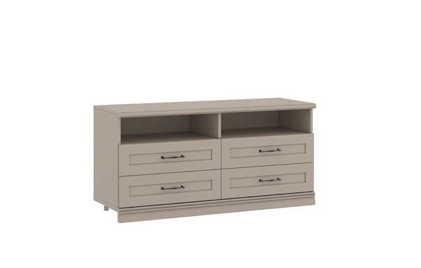 Тумба Кантри под телевизор с выдвижными ящиками Кашемир серый