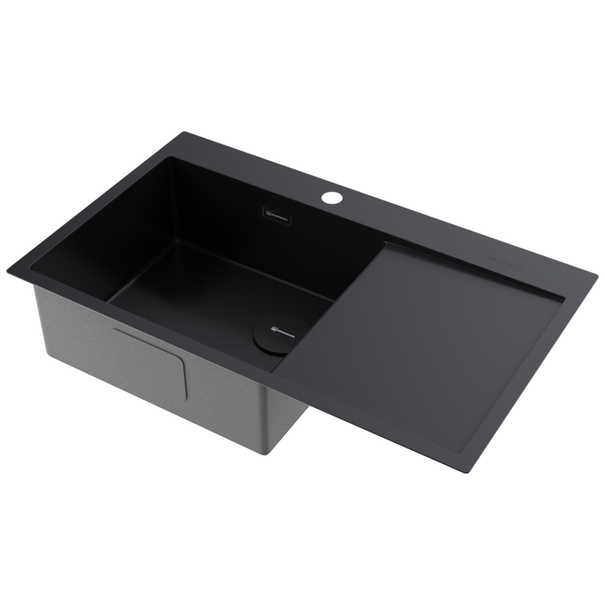 Кухонная мойка OMOIKIRI Akisame 86 Side-L (Графит)