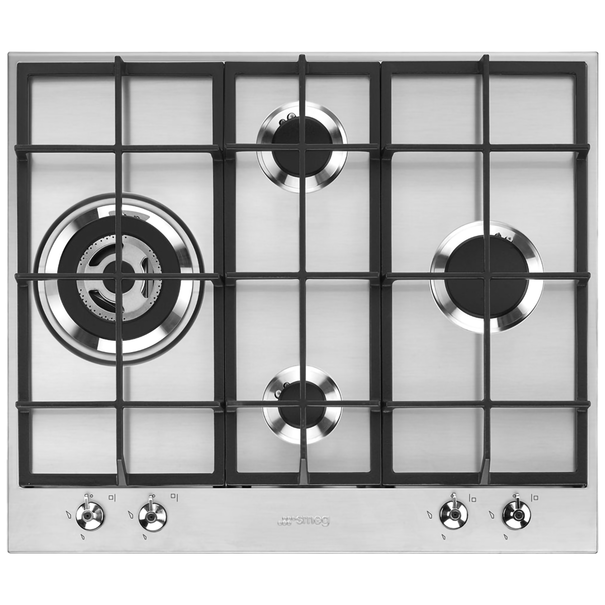 Газовая варочная панель Smeg PX364L (Нержавеющая сталь)