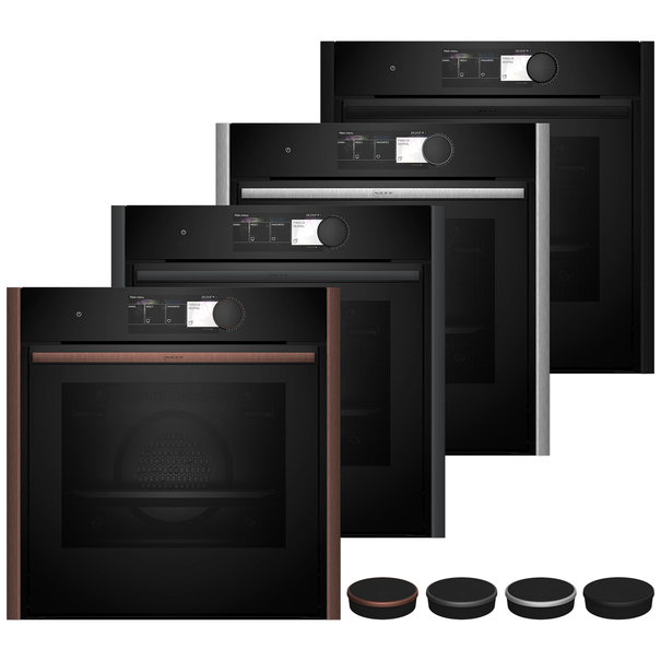 Электрический духовой шкаф с паром NEFF B69FY5CX0 (Черный (Без фурнитуры))