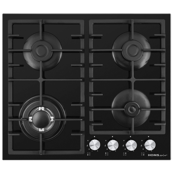 Газовая варочная панель HOMSair HGG646 (Черный)