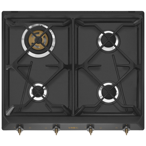 Газовая варочная панель Smeg SRV864 (Антрацит)