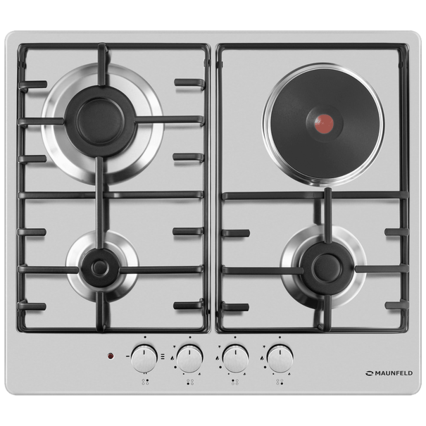 Комбинированная варочная панель MAUNFELD EEHS.64.3C /KG (Нержавеющая сталь)