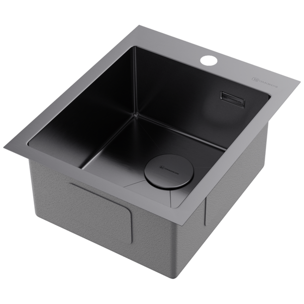 Кухонная мойка OMOIKIRI Akisame 41 (Вороненая сталь)